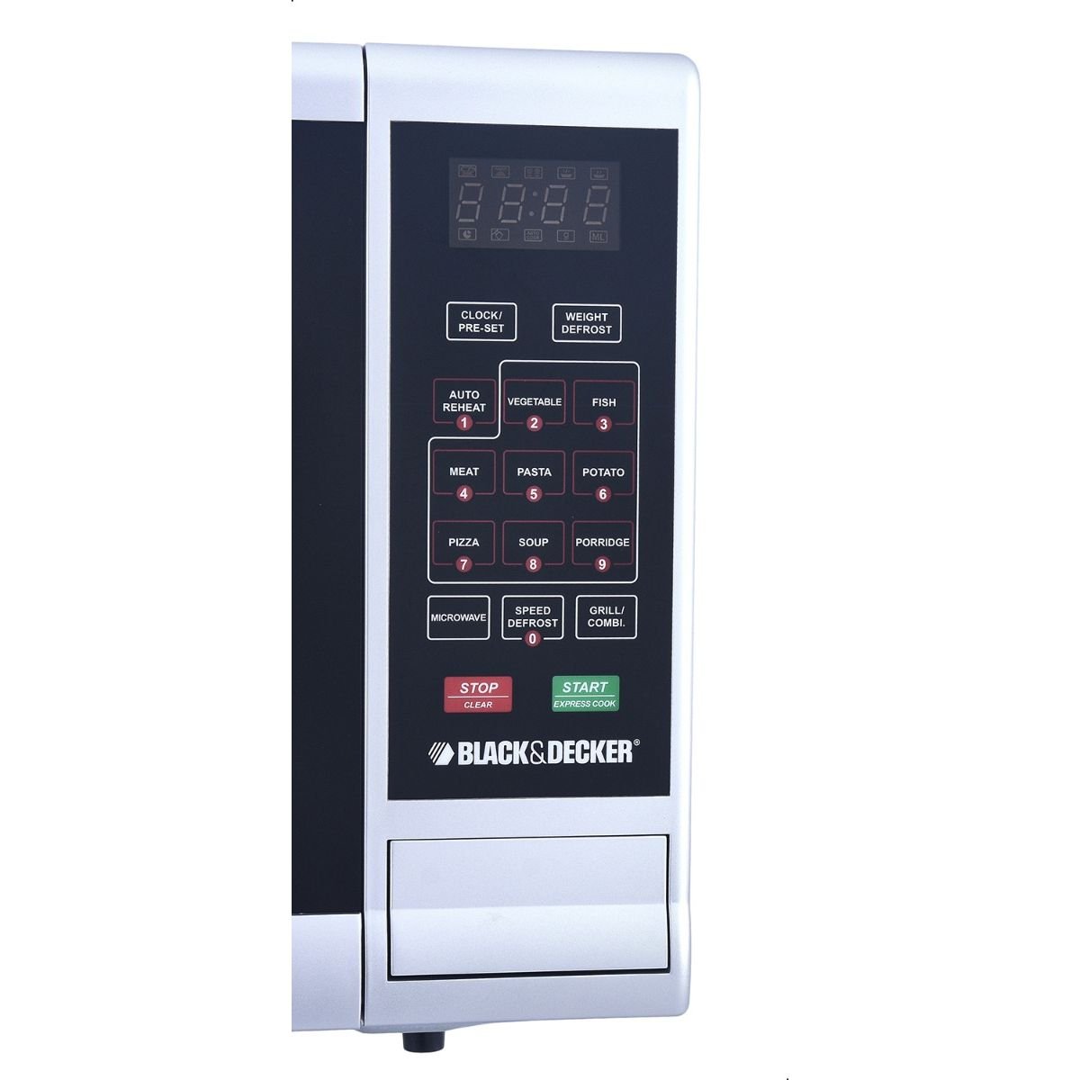 ميكرويف بلاك اند ديكر 30 لتر 900 وات بشواية MZ3000PG-B5 ديجيتال -( سيلفر)