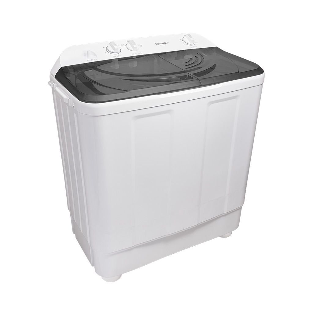 غسالة ملابس تورنيدو نصف أوتوماتيك 12 كجم أبيض × أسود TWH-Z12DNE-W(BK)