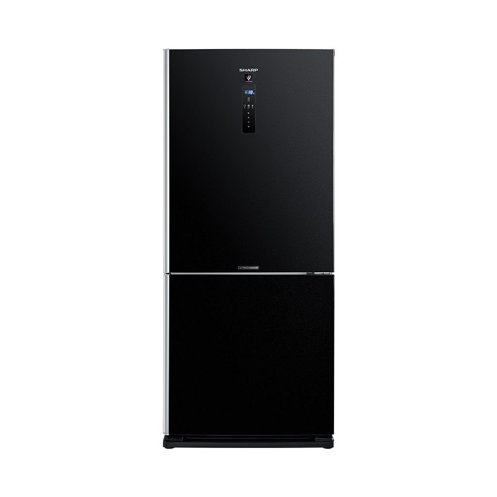 ثلاجة شارب انفرتر ديجيتال فريزر سفلي 558 لتر أسود SJ-PV73K-BK