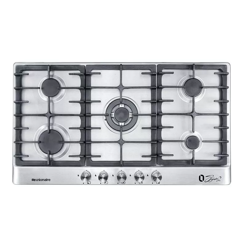 يونيون اير مسطح غاز بيلت ان 5 شعلة 90 سم استانلس BH5090S-8-IS-OS