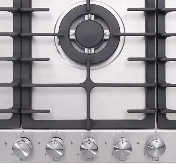 بوتاجاز بلت إن أي كوك، 5 شعلة، 90 سم، ستانلس ستيل، BH5090S-8-IS - فضي