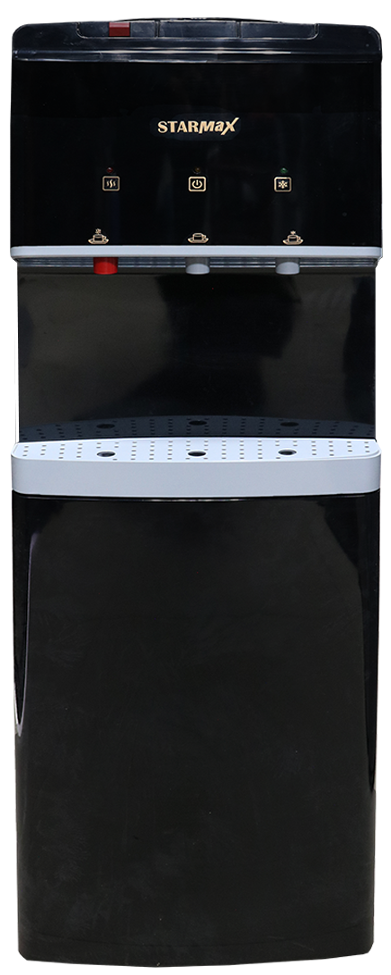 مبرد ستار ماكس، 3 حنفية، ( بارد + ساخن + عادي )، بحافظة،( أسود) SM-3075