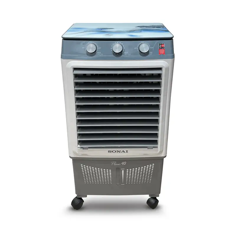 مبرد هواء سوناي فلو 40، 40 لتر، 3 سرعات، MAR 40AC - أبيض