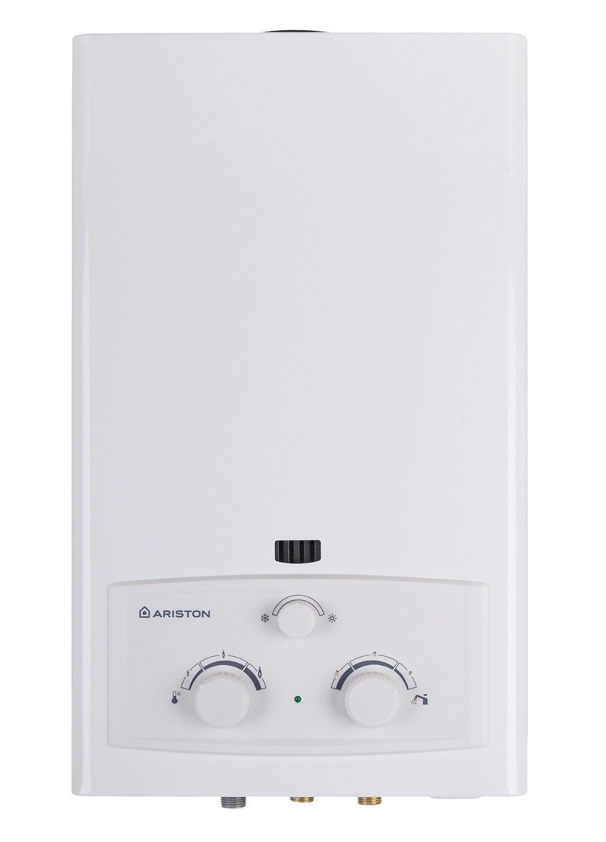 سخان غاز اريستون 10 لتر انبوبة بمدخنة Ariston10L LPG ديجيتال - أبيض