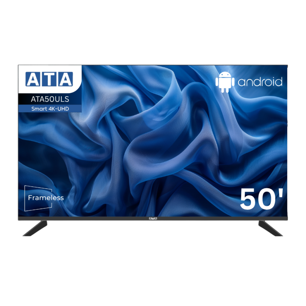 شاشة ايه تي ايه 4K UHD سمارت 50 بوصة بدون فريم – ATA50ULS