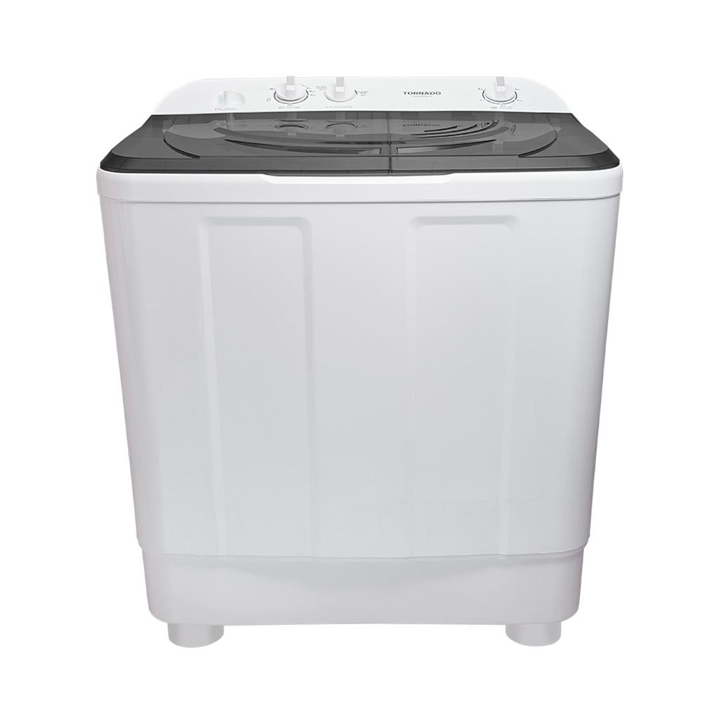 غسالة هاف تورنيدو نصف أوتوماتيك 7 كجم طلمبة (أبيض × أسود) TWH-Z07DNEP-W(BK)