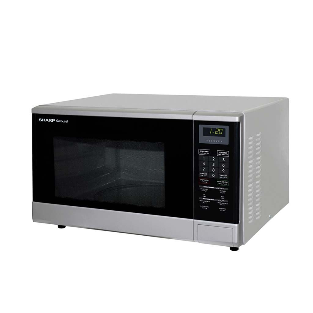 ميكروويف شارب سولو 32 لتر 1100 وات 5 قوائم (سيلفر) R-340R(S)